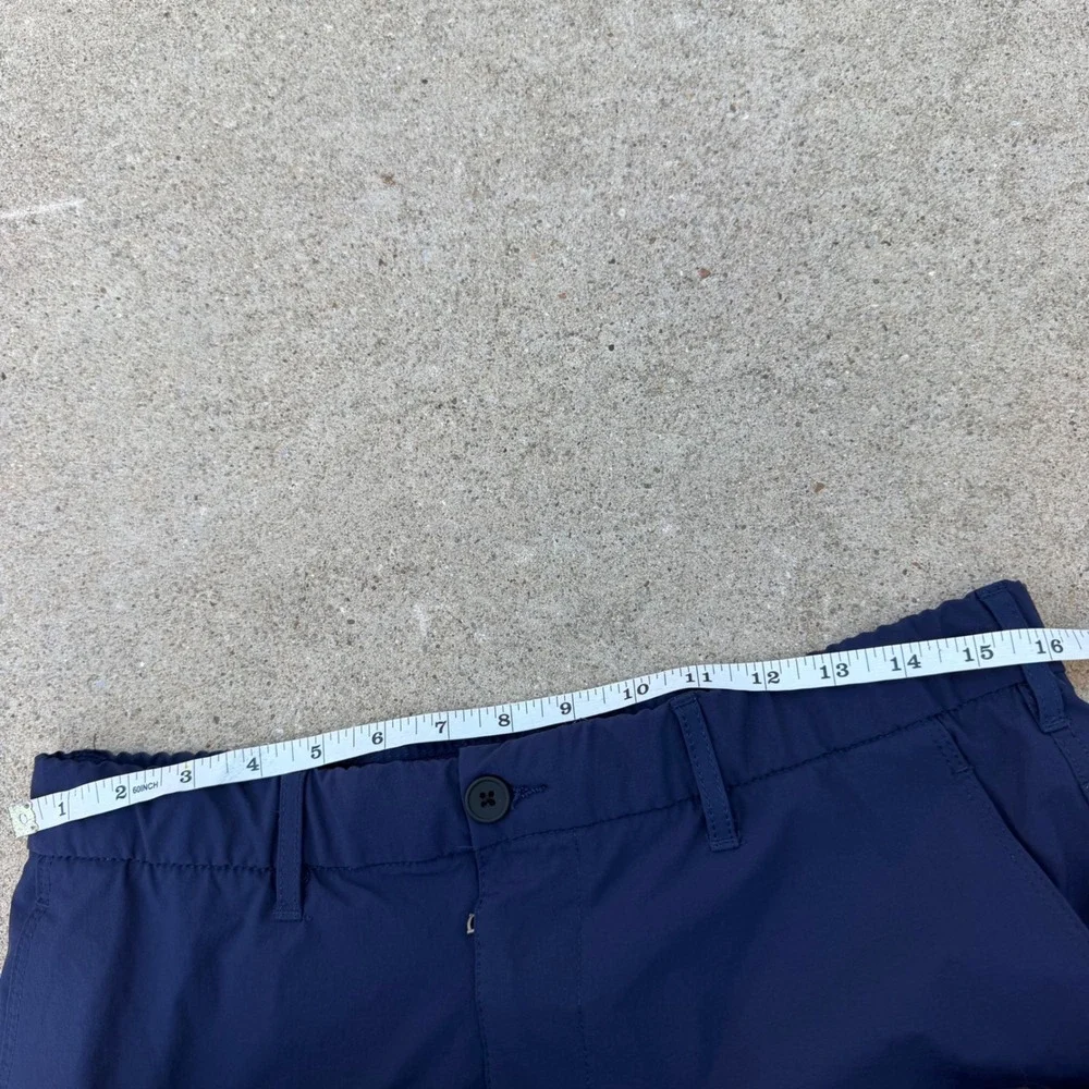 Onia Hybrid Shorts Mens 32 Navy Blue Stretch Tech Casual Lightweight Summer - Picture 6 of 9